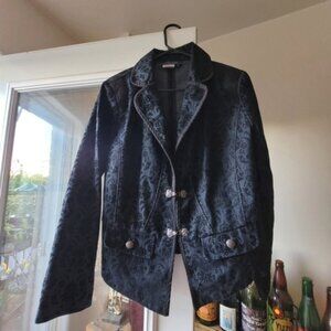 Nancy Bolen city girl dark blue jeans blazer -S